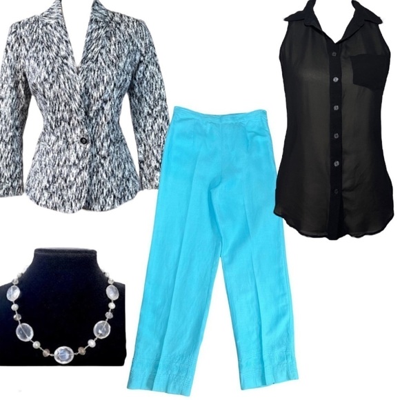 Rue 21 Sheer Black Sleeveless Button Down Blouse sz S - Picture 7 of 10